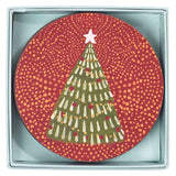 Filigree Trees Round Coasters (Set of 4)