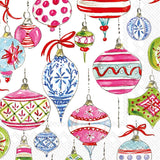Paper Cocktail Napkins Merry Vintage Ornaments (Pack of 20)