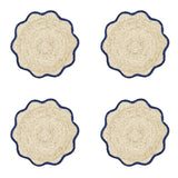 Handwoven Scalloped Edge Placemats (Set of 4)