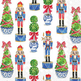 Paper Lunch Napkins Nutcrackers & Topiary Christmas (Pack of 20)
