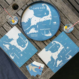 Coastal Cape 15 Inch Round Tray