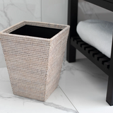 Square Tapered Waste Basket with Metal Liner
