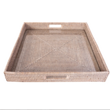 Square Serving Ottoman Tray
