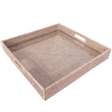 Square Serving Ottoman Tray