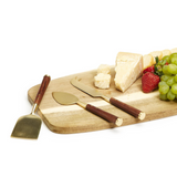 Acacia Cheese Knives in Gift Box (Set of 3)