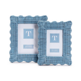 Blue Wicker Picture Frame (Assorted Sizes)