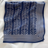 Navy Silk Scarf