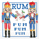 Paper Cocktail Napkins Nutcrackers & Topiary Christmas (Pack of 20)