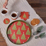 Filigree Trees Round Coasters (Set of 4)