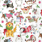 Paper Cocktail Napkins Christmas Dogs (Pack of 20)