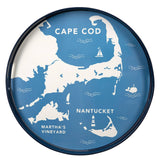 Coastal Cape 15 Inch Round Tray