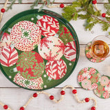 Scandi Ornaments 15 Inch Round Tray
