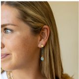 Aquamarine and London Blue Topaz Earrings