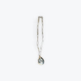 Oyster Necklace - Light Blue Oyster with Gold Chainlink Chain