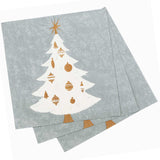 Winter White Tree Paper Cocktail Napkins