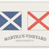 Martha's Vineyard Nautical Flags Sign