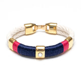 Kingston Bracelet - Ivory/Navy/Pink/Gold