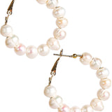 Hoop Pearl Earrings