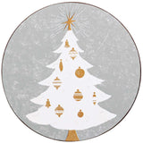 Winter White Tree Round Coasters (Set of 4)