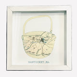 "Nantucket" Framed Map Art