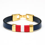 Bristol Bracelet - Navy/Red/White/Gold