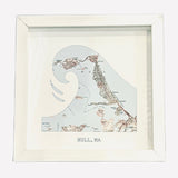 "Hull" Framed Map Art