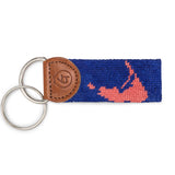 Nantucket Needlepoint Keychain