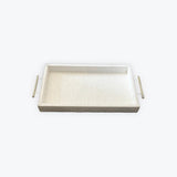 Grasscloth Tray with Gold Handles (Assorted Sizes)