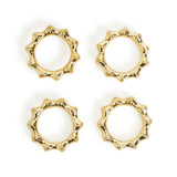 Golden Bamboo Napkin Rings (Set of 4)