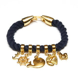 Cotuit Bracelet - Navy/Gold