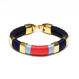 Newbury Bracelet - Navy/Navy/Light Blue/Coral/Gold