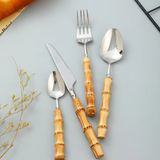 Natural Bamboo Flatware Setting (Set of 4)