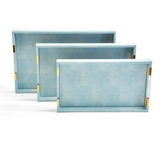 Aqua Decorative Trays (Assorted Sizes)