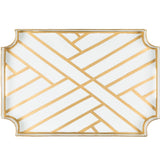 Gold & White Decorative Tray