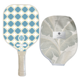 Designer Pickleball Set: Home in Harmony Designs Paddle x Kravet Couture Paddle Cover (Assorted Styles)