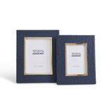 Navy Ostrich Picture Frame (Assorted Sizes)