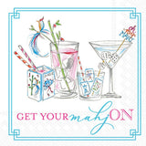 Mahjong Drinks Paper Cocktail Napkins (Pack of 20)