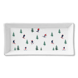 Skiers Ceramic Serving Tray