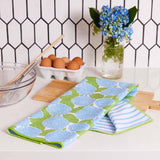 Blue Hydrangea Kitchen Tea Towel