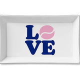 "LOVE" Navy Ceramic Tray