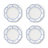 French Blue Bamboo Touch Salad / Dessert Plates (Set of 4)