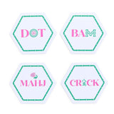 "Let's Mahj" Paper Coasters Set in Gift Box (Set of 24)
