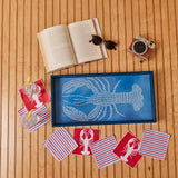 Indigo Lobster 10 x 20 Art Tray