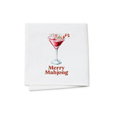 "Merry Mahjong" Cloth Cocktail Napkins (Set of 4)