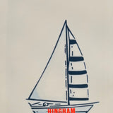 “Hingham” Sailboat Kitchen Towel