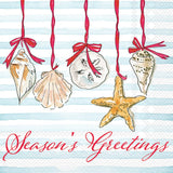 "Seasons Greetings" Paper Cocktail Napkins (Pack of 20)