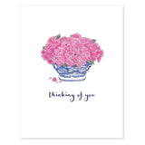 Thinking Of You Pink Ginger Greeting Card