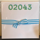 Hingham 02043 Zip Code Doodle Notepad (Assorted Colors)