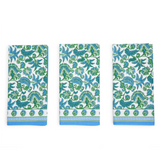 Hampton Floral Block Print Cloth Napkins (Set of 4)