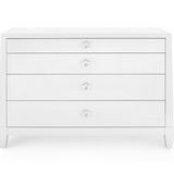White 4-Drawer Chest